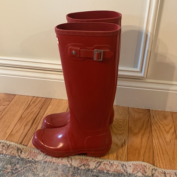 Hunter Tall Original Red Boots Women’s US size 7 - Picture 2 of 3